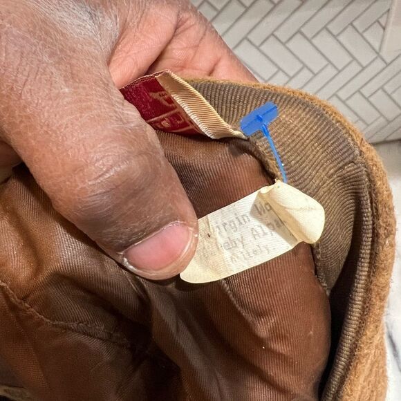 Vintage Seifter Associates Cabbie Hat Newsboy Cap brown Alpaca Wool XL - Picture 8 of 8